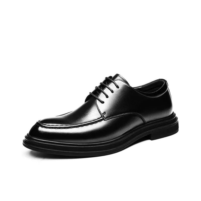 CHINT Dress Shoes Men Low Top Black-1