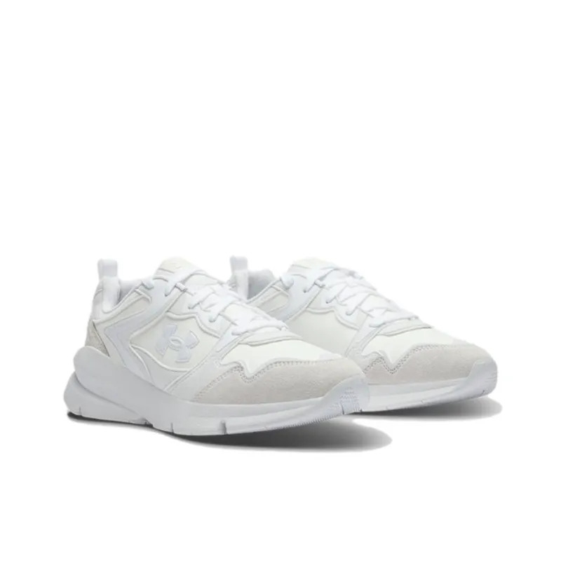 Under Armour Forge Wear-Resistant Low-Top Casual Running Shoes Unisex White-2
