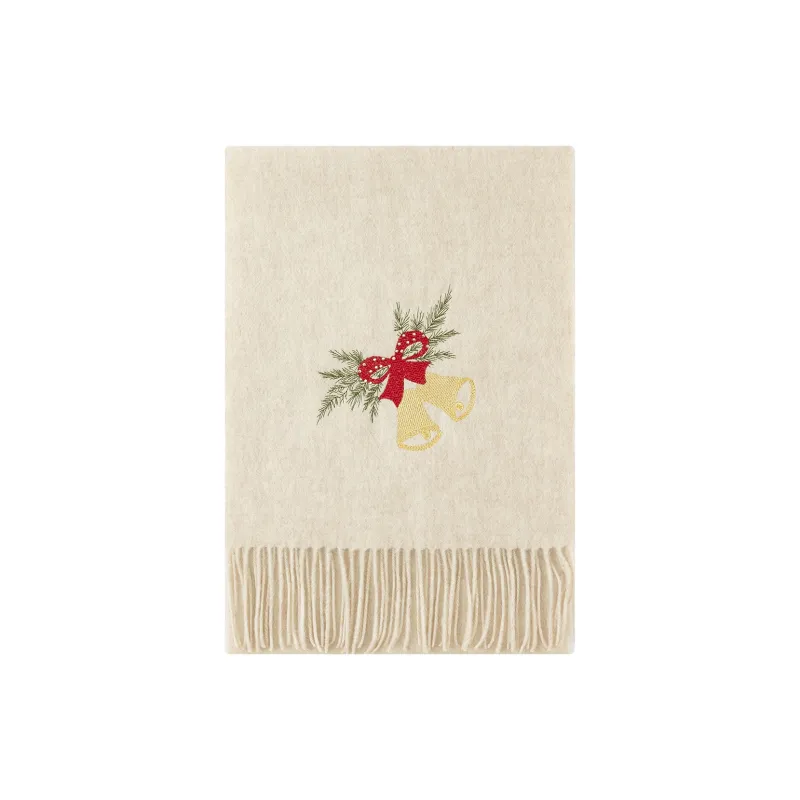 Shanghai Story 100% Sheep Wool Knit Scarves Unisex Peaceful Tree Bell 6 Colors Available-18