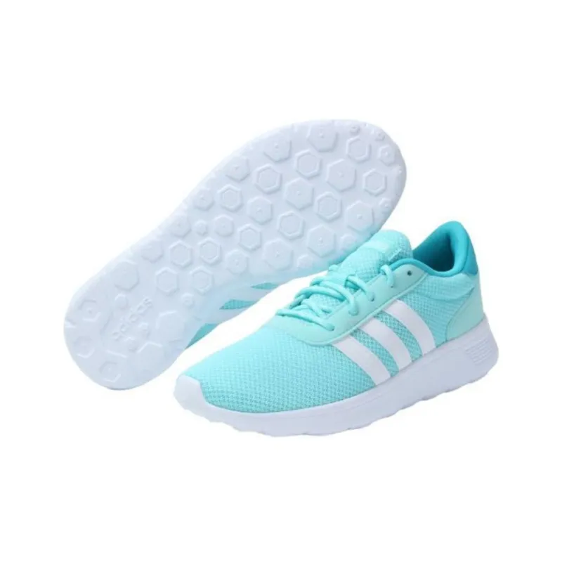 Adidas Lite Racer W Anti Slip Wear Resistant Low Top Casual Shoes Women's Blue-5