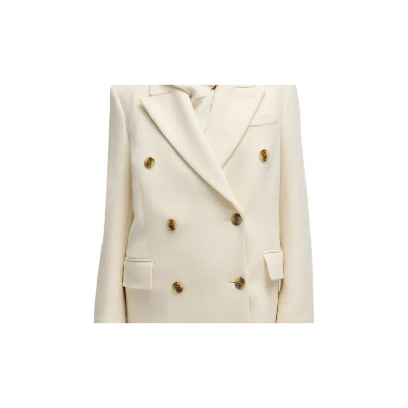 HUGO BOSS Coats Women's White-4