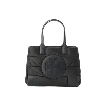 TORY BURCH Lightweight Polyester Taffeta Tote Bag Shopping Bag Handbag Shoulder Bag Women's Black