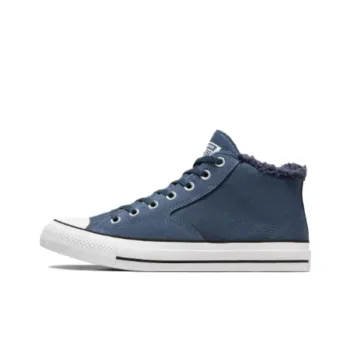 Converse Chuck Taylor All Star Anti Slip Wear Resistant Mid Top Canvas Shoes Unisex Blue
