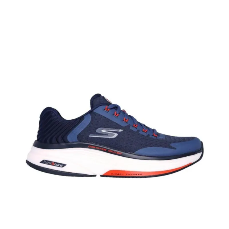 Skechers Go Walk Distance Walker Anti-Slip Wear-Resistant Low-Top Casual Shoes Men's Marine Blue-1