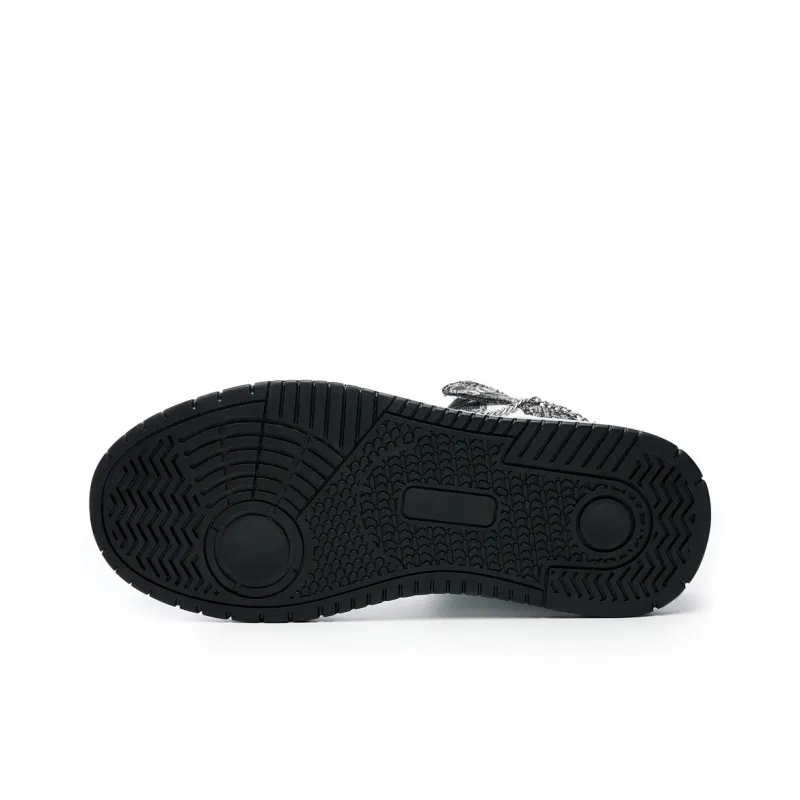 LAZY BONS Full Coverage Warm Anti Slip And Wear Resistant Breathable Height Increasing Mid Top Skateboard Shoes Unisex-11