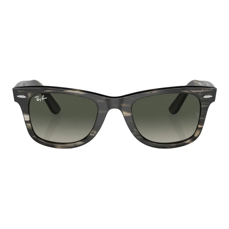 RayBan Crystal Biodegradable Acetate Fiber Square Sunglasses Men's Gray-1