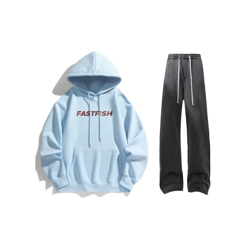 FASTFISH x SHENGSIJUE Sweatshirt Set Unisex-1