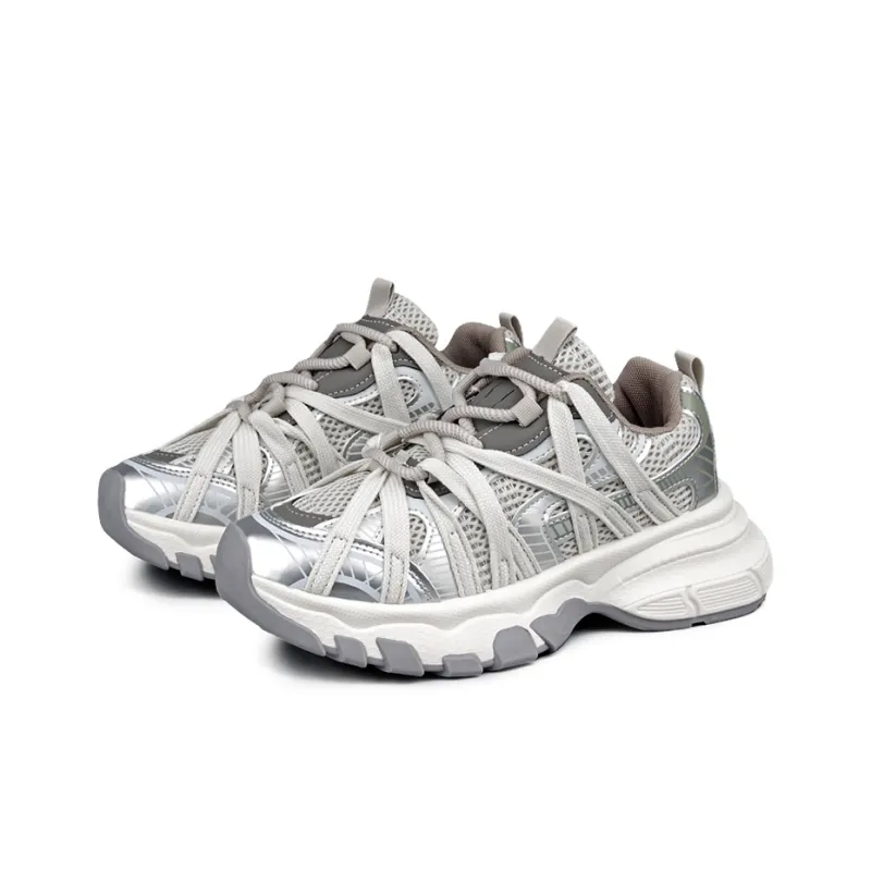 N6N8 Anti-Slip And Wear-Resistant Height Increasing Low-Top Chunky Sneakers Women's-8