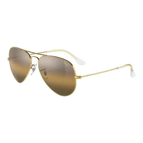 RayBan Metal Crystal Rectangular Sunglasses Women's Gold