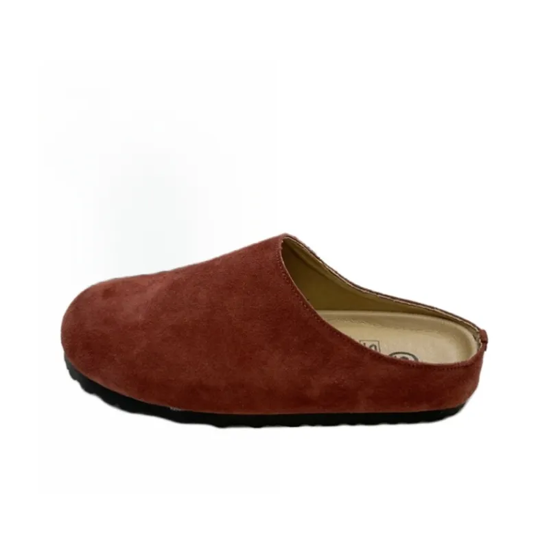 Shougu Slip Resistant Closed Toe Slippers Women's Coffee/Ancora Red/Camel-3