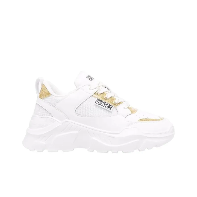 VERSACE JEANS Couture Low Top Sports Casual Shoes Women's White-1