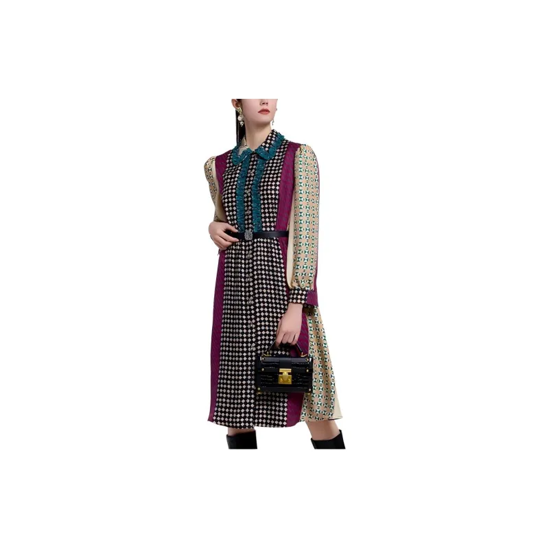 BESIONIA SS22 Long Sleeved Dresses Women's Green-1