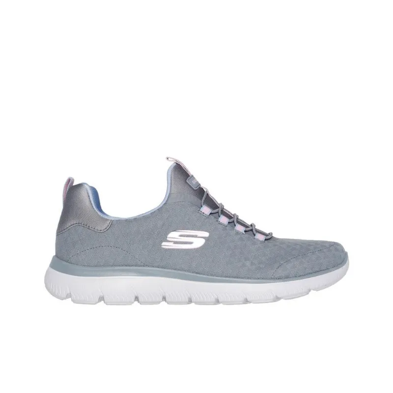 Skechers Summits Anti Slip Wear Resistant Low Top Casual Shoes Women's Gray-1