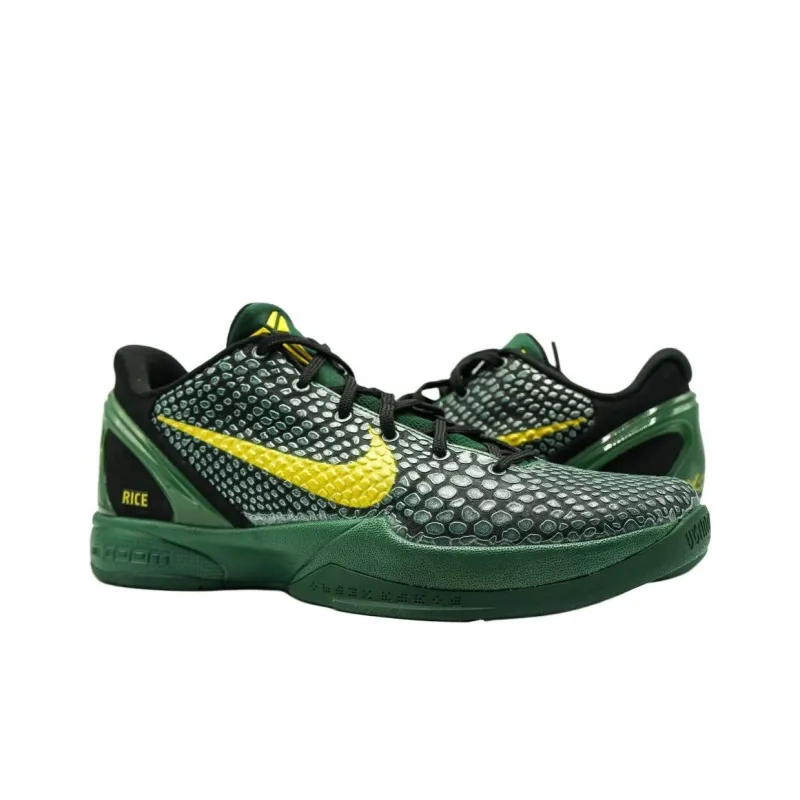 Nike Zoom Kobe 6 Anti Slip Wear Resistant Low Top Basketball Shoes Men's Green-1