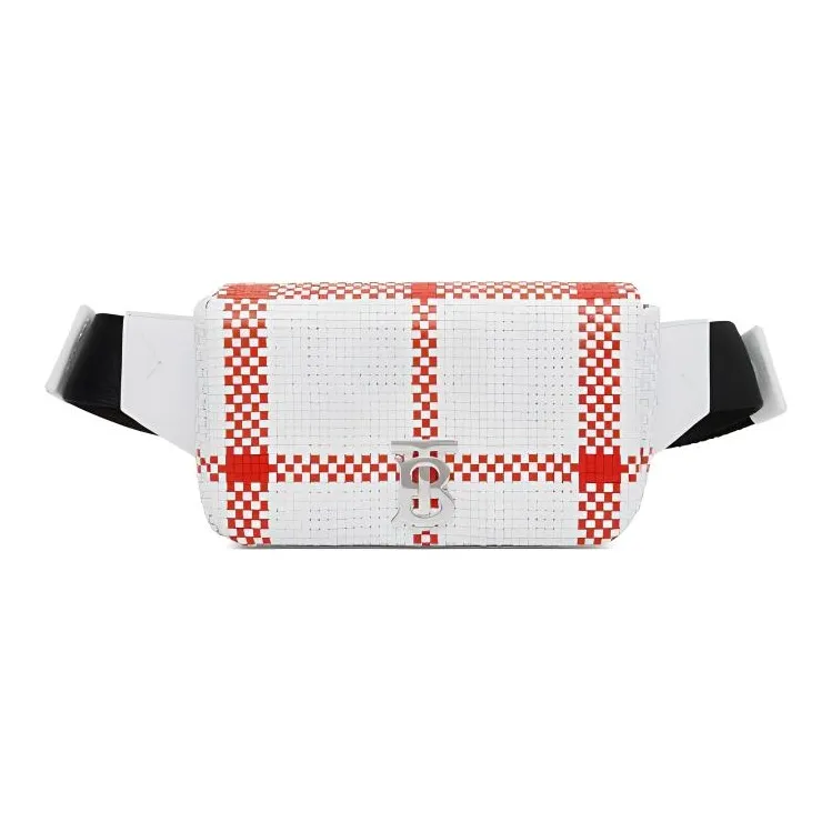 Burberry Horseferry Cow Leather Fanny Pack Unisex White-0