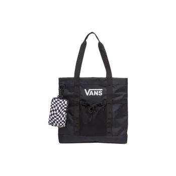 Vans Polyester Tote Bag Shopping Bag Handbag Regular Unisex Black