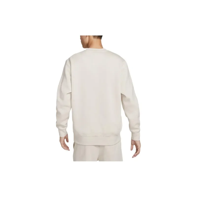 Nike Sportswear Club Fleece Sweatshirt Men's White Light Earth Brown-1