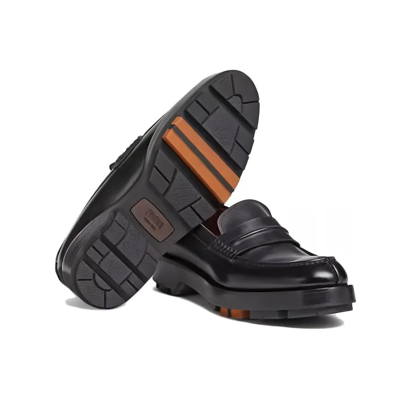 Zegna Udine Leather Lug-sole Loafers-4