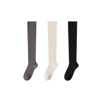 Temooues Knee High Socks Women's Combo Set