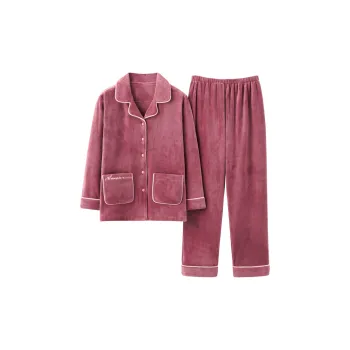 UAVAE Pajama Set Women's Rose Red