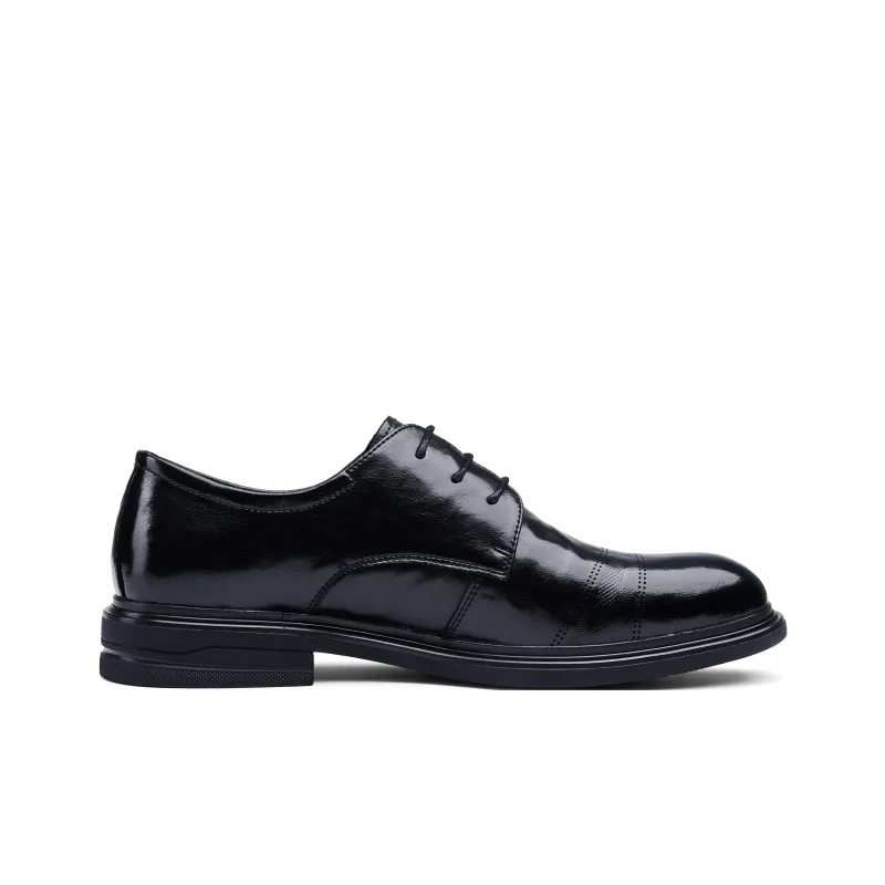 JOSINY Dress Shoes Men Low Top Black-2