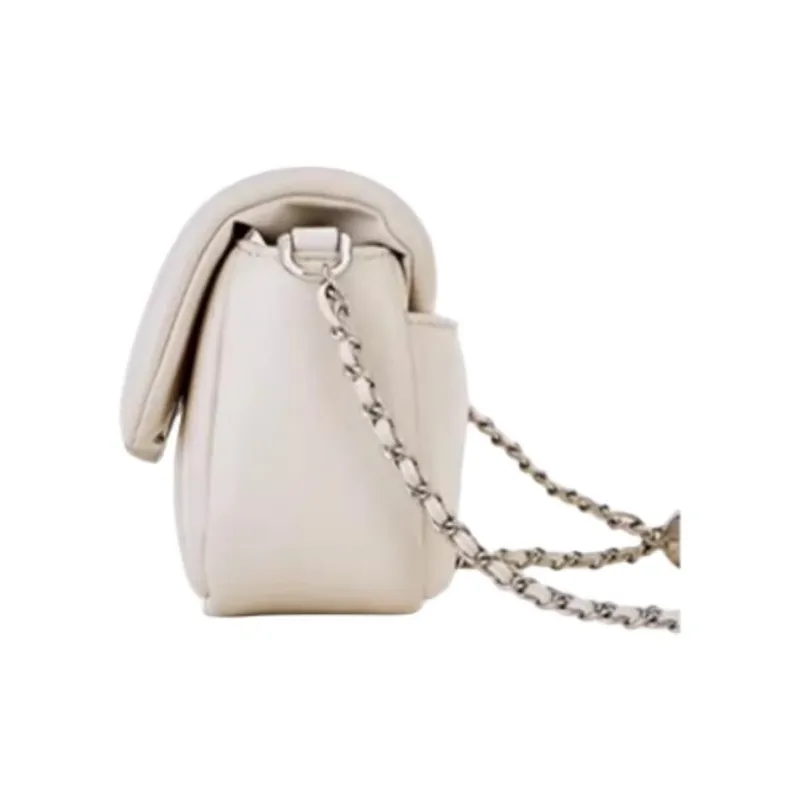 Hush Puppies Sheepskin Shoulder Bag Crossbody Bag Medium Size Women's White/Black/Pink/Blue-9