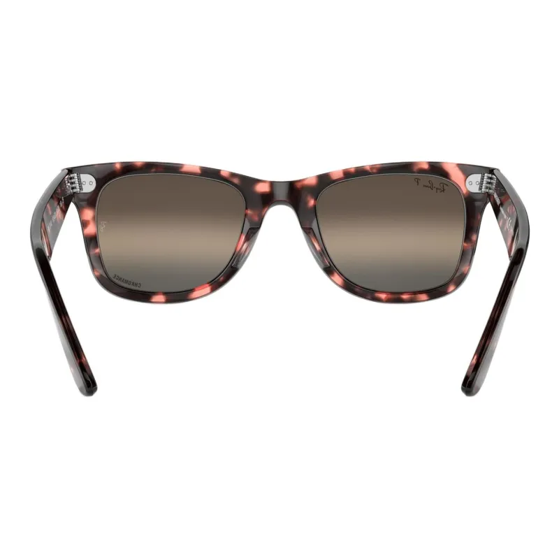 RayBan Crystal Square Sunglasses Women's Brown-3