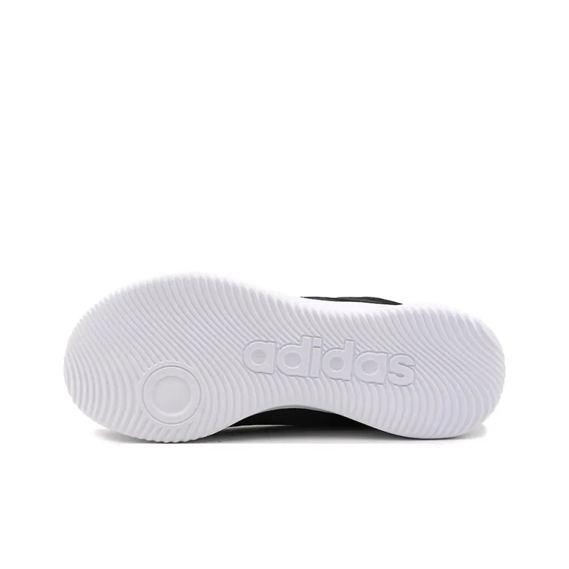 Adidas Lifestyle Shoes Anti Slip Wear Resistant Mid Top Casual Shoes Women's Black-3