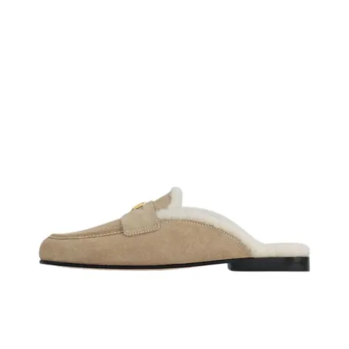 LOUIS VUITTON Wrap-toe Slippers Women's Beige
