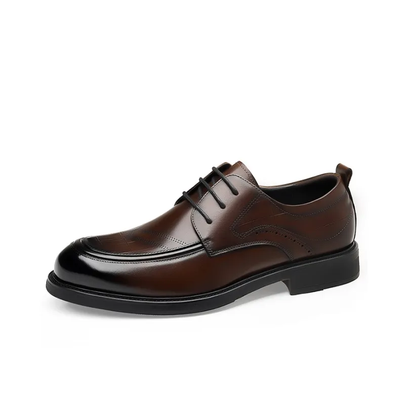 GZZ Dress Shoes Men Low Top-5