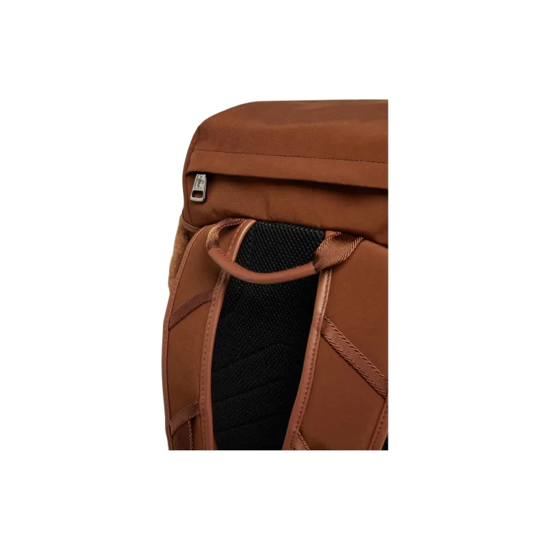 Moncler Leather Backpack Men's Brown-3