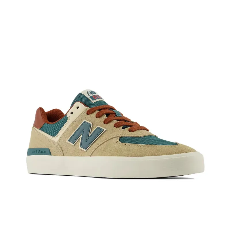 Numeric 574 New Balance Vulc 'Tan Forest Green'-2