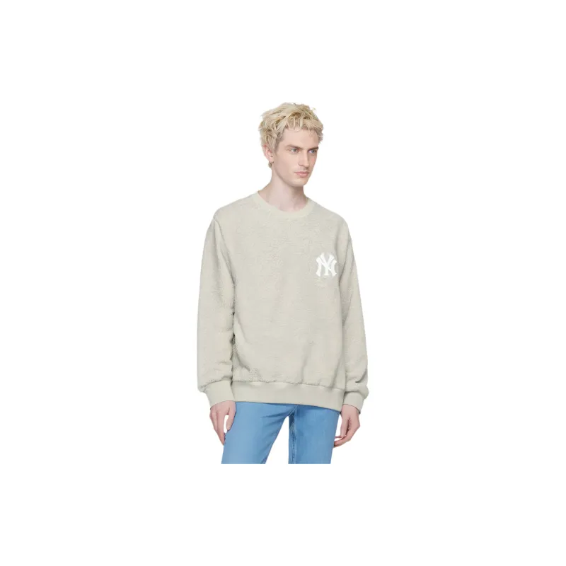 MLB New York Yankees Sweatshirts Unisex Ecru-2