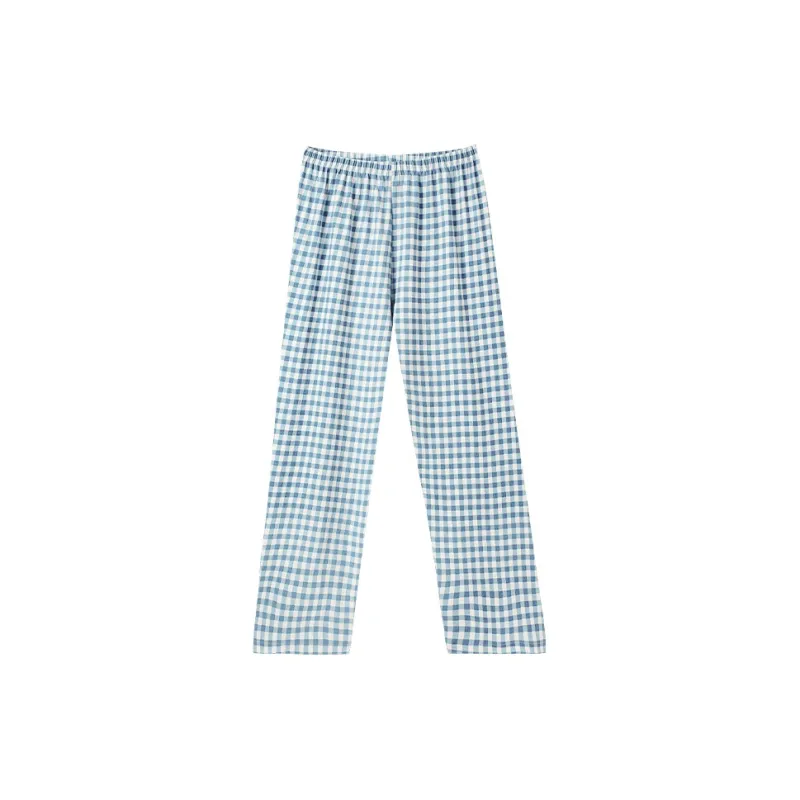 OUSHIBO Pajama Pants Women's Blue-0