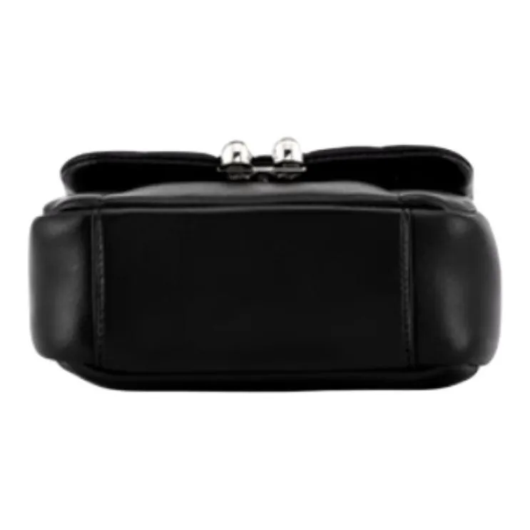 Hush Puppies Sheepskin Shoulder Bag Crossbody Bag Medium Size Women's White/Black/Pink/Blue-5