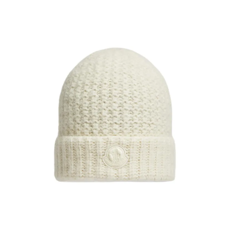Moncler Logo Patch Knit Beanie-0