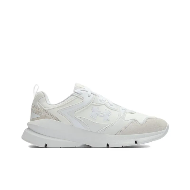 Under Armour Forge Wear-Resistant Low-Top Casual Running Shoes Unisex White-1