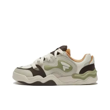 FILA FUSION KICKDX Anti Slip Wear Resistant Low Top Skateboard Shoes Men's Beige Brown