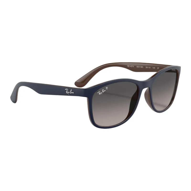 RayBan Crystal Square Sunglasses Men's Blue-2