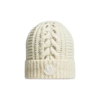 Moncler Logo Patch Knit Beanie