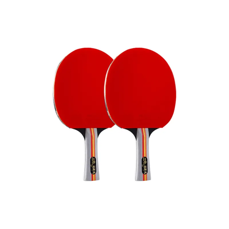DOUBLEFISH Ping Pong Paddles Unisex All Wood Black Red-8