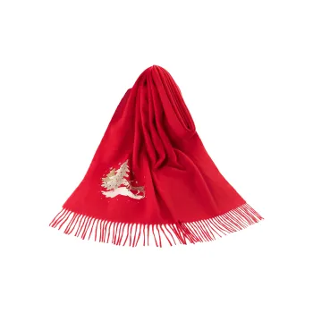 Shanghai Story 100% Sheep Wool Knit Scarves Unisex Peaceful Tree Bell 6 Colors Available