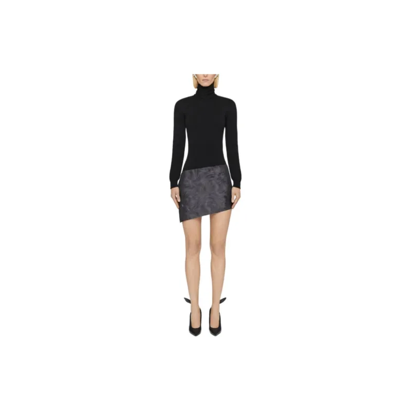GIVENCHY FW24 Casual Short Skirts Women's Charcoal Gray-1