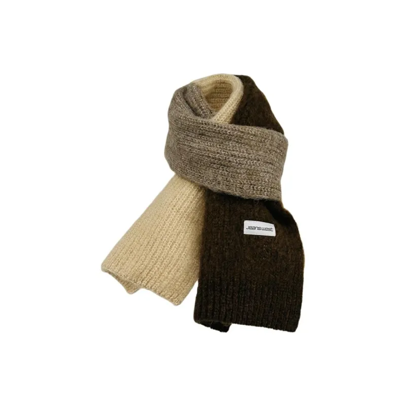 JEANSWEST Knit Scarves Unisex-6