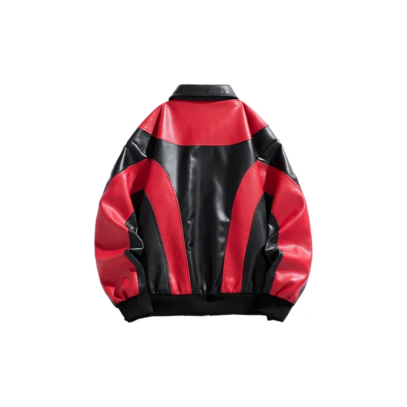 JEANSWEST CLUB Leather Jacket Unisex White Gold-6