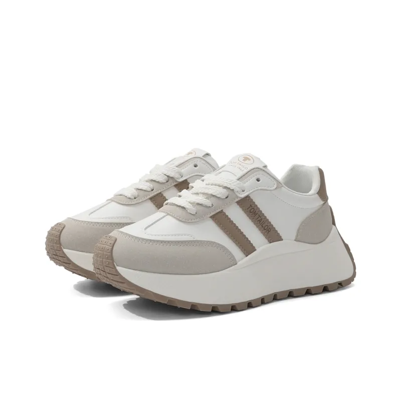 TOM TAILOR Cushioning, Breathable, Lightweight, Height Increasing Low Top Casual Shoes Women's-1