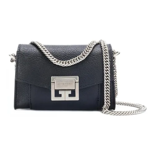 GIVENCHY Lambskin Shoulder Bag Crossbody Bag Mini Women's Black