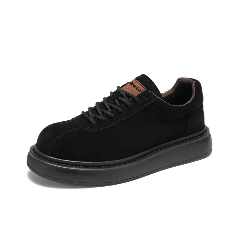 Meiretu Abrasion Resistant Lightweight Height Increasing Low Top Casual Shoes Men's-2