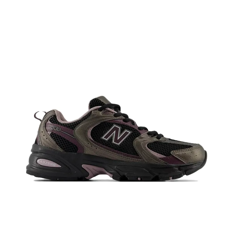 New Balance 530 Black Metallic Plum Brown-1