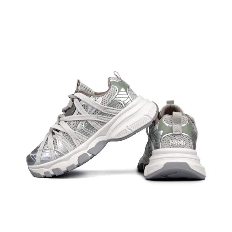 N6N8 Anti-Slip And Wear-Resistant Height Increasing Low-Top Chunky Sneakers Women's-9